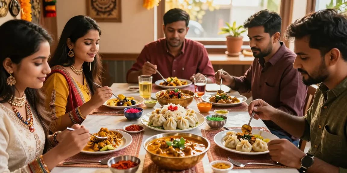 Delicious rokok88 daftar featuring authentic Indian curry and premium Nepalese momo, creating a vibrant dining experience.