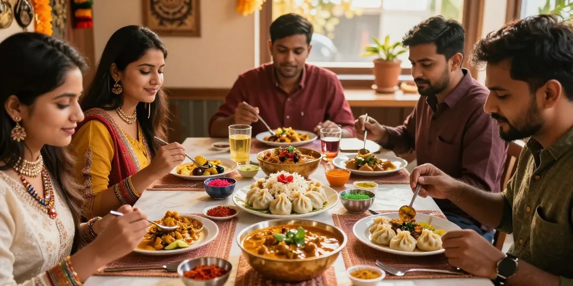 Delicious rokok88 daftar featuring authentic Indian curry and premium Nepalese momo, creating a vibrant dining experience.