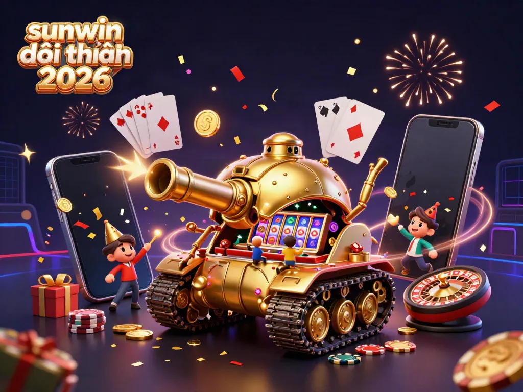 Experience thrilling gameplay opportunities at sunwin đổi thưởng 2026 with vibrant casino elements surrounding dynamic characters.