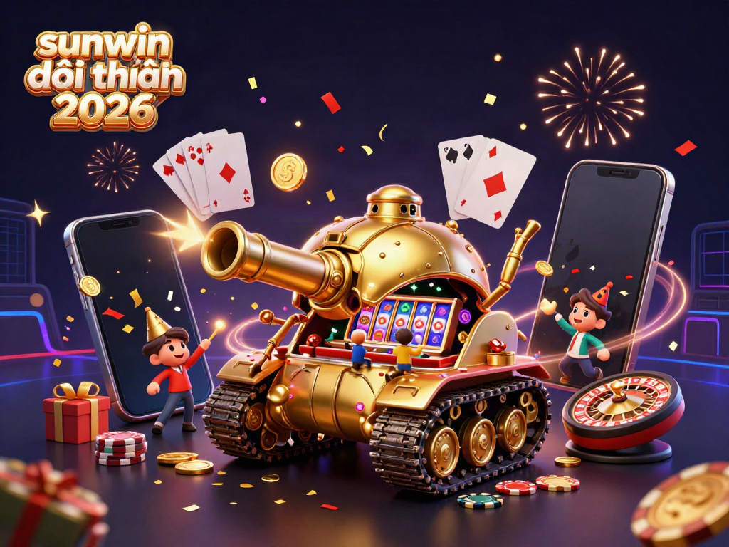 Experience thrilling gameplay opportunities at sunwin đổi thưởng 2026 with vibrant casino elements surrounding dynamic characters.