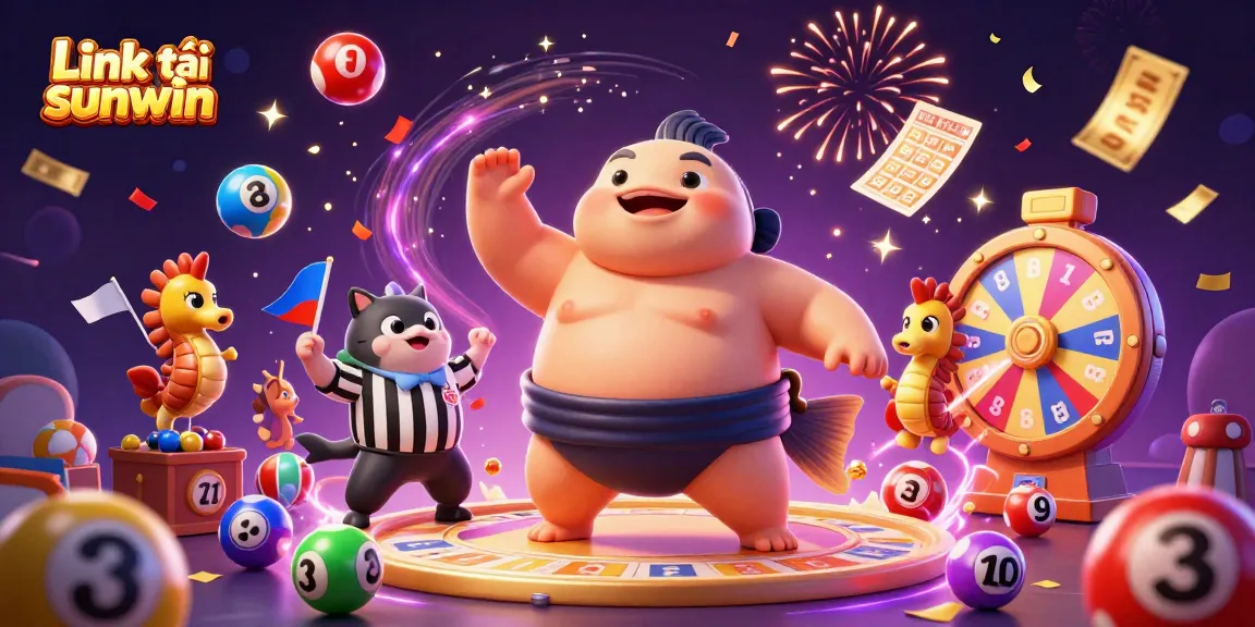 Engage with gambling fun through the Link tải sunwin illustration, showcasing casino excitement with vibrant characters and elements.