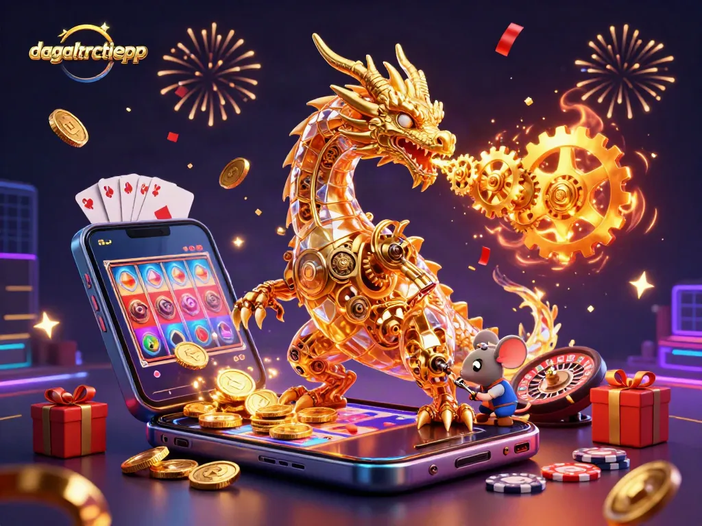 Engage in thrilling action at dagatructiepp with a dragon and vibrant gambling elements.