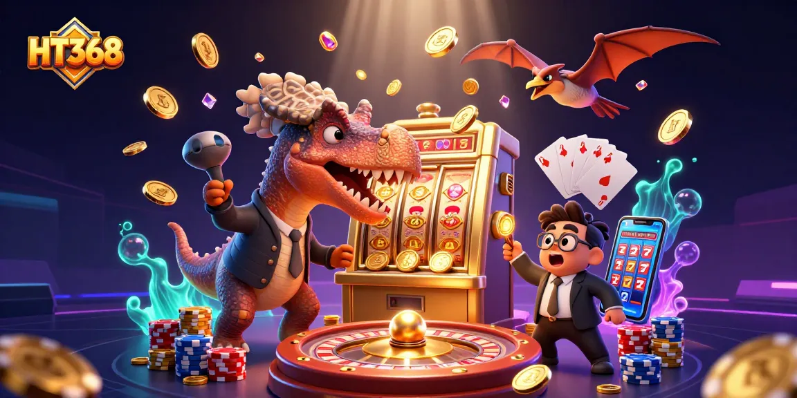 HT368 engages players with a thrilling jackpot scene, showcasing excitement, rewards, and casino action.