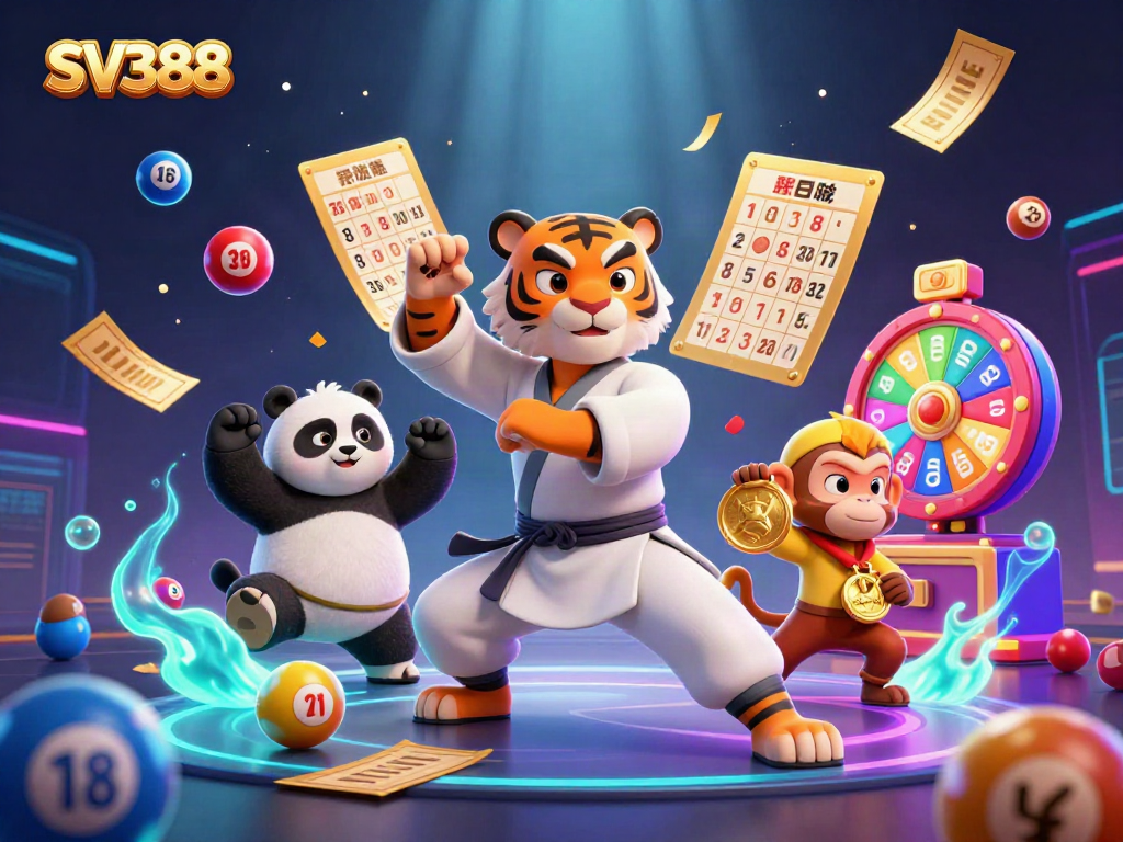 Bet on thrilling moments with SV388 while witnessing colorful action around cartoon characters.