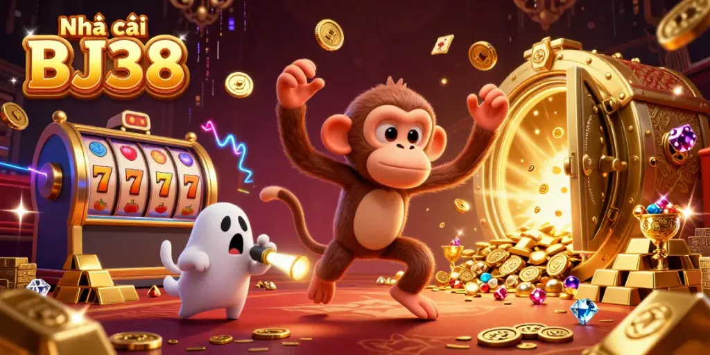 Engage in fun casino action with Nhà cái BJ38's spirited characters and vibrant gaming environment.