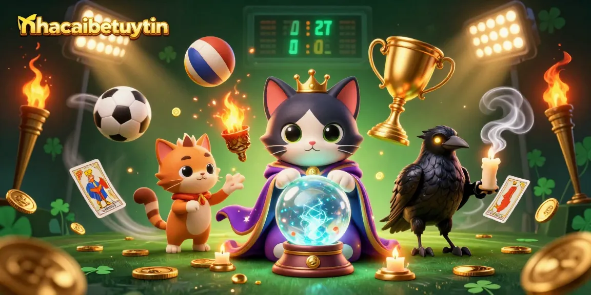 Experience thrilling online betting with nhacaibetuytin; a captivating illustration of mystical casino elements.