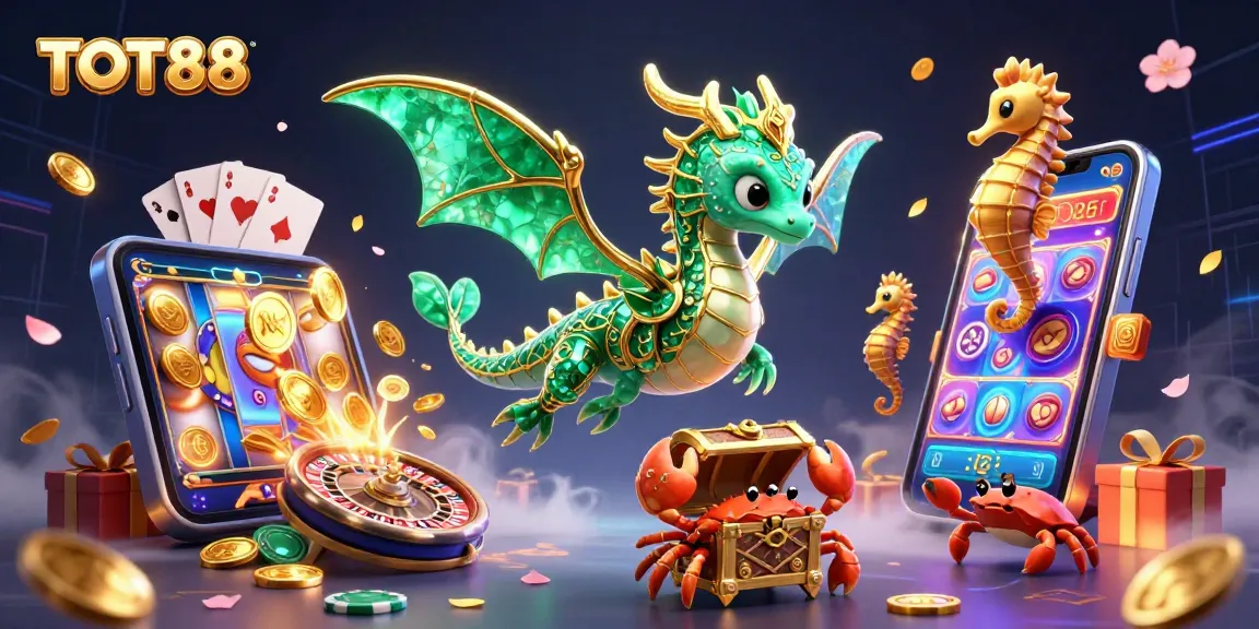 Experience thrilling gameplay and vibrant entertainment with TOT88's 3D casino visuals, featuring stunning mythical elements.