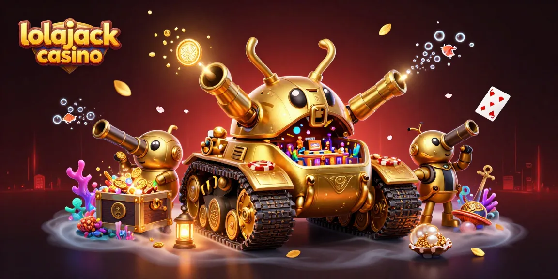 Experience the thrill at lolajack casino with a vibrant golden beetle tank mini casino bursting with excitement.