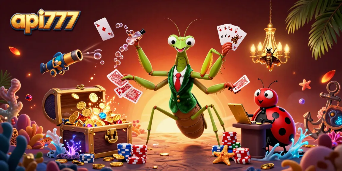 Mainkan slot gacor di api777 dengan suasana kasino yang meriah dan penuh harta karun.