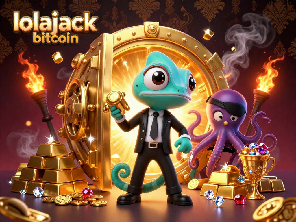 Join the thrill of lolajack bitcoin with vibrant 3D fun featuring treasures and cartoon characters.