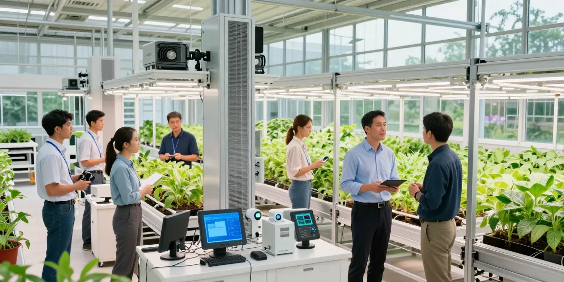 Cika4D team designing an innovative indoor agriculture facility for optimal plant growth and energy efficiency.