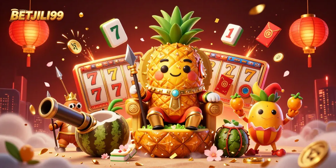 Experience the vibrant excitement of BETJILI99 with dynamic gambling elements in a captivating 3D scene.