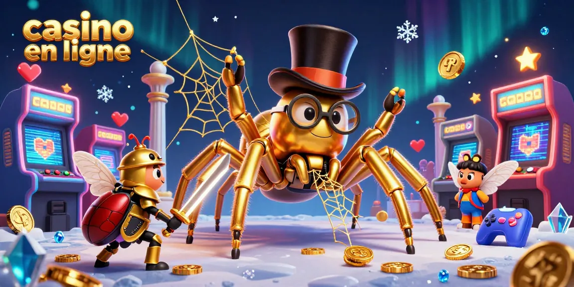Jouer aux jeux de casino en ligne avec des personnages colorés dans une illustration captivante.