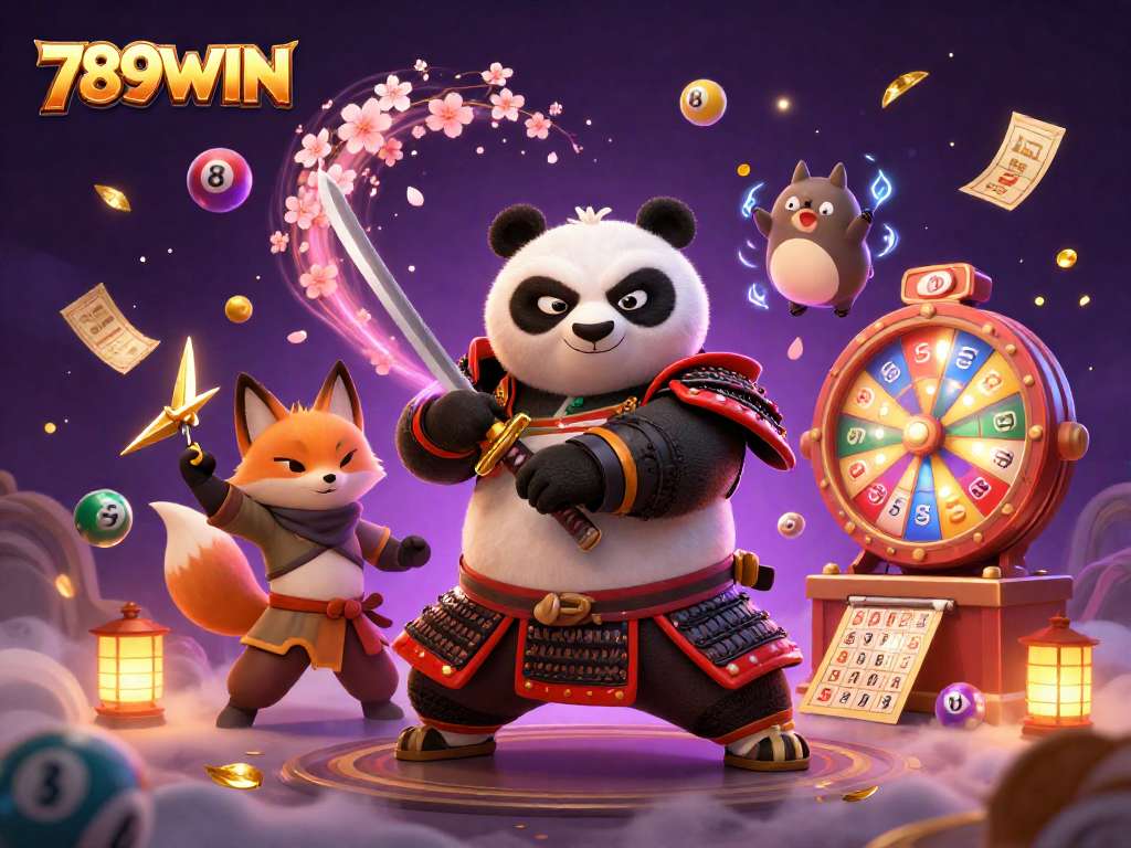 Immerse in the action at 789WIN with a dynamic illustration of gaming excitement and creativity.