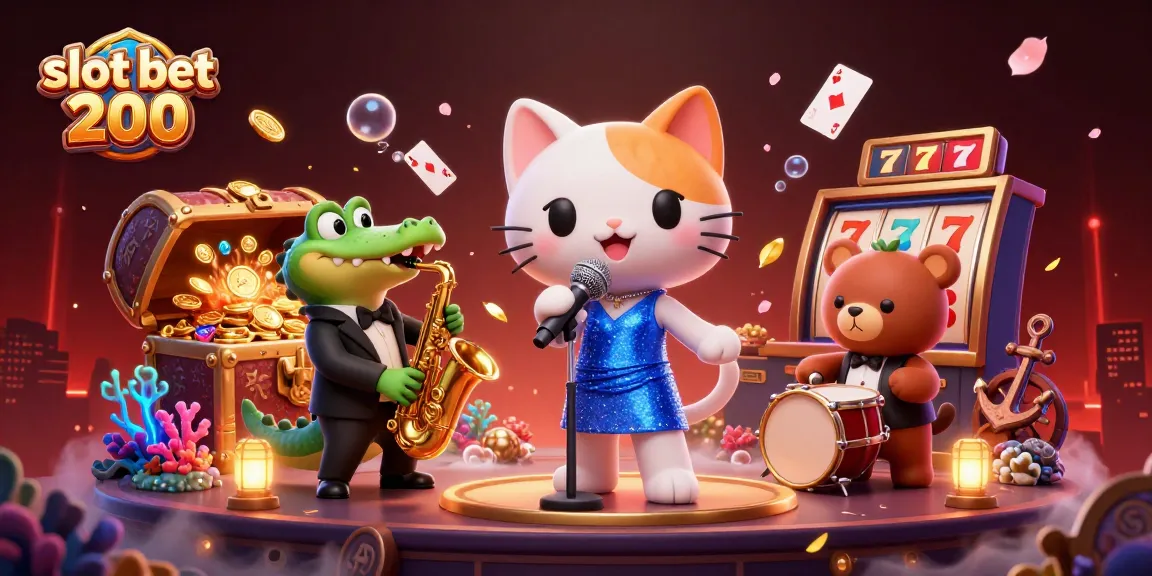 Spin to win with slot bet 200 in a vibrant animated casino scene filled with excitement!