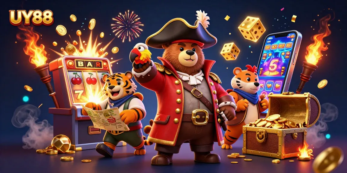 Experience thrilling slots and jackpot moments with UY88 in this vibrant casino scene.