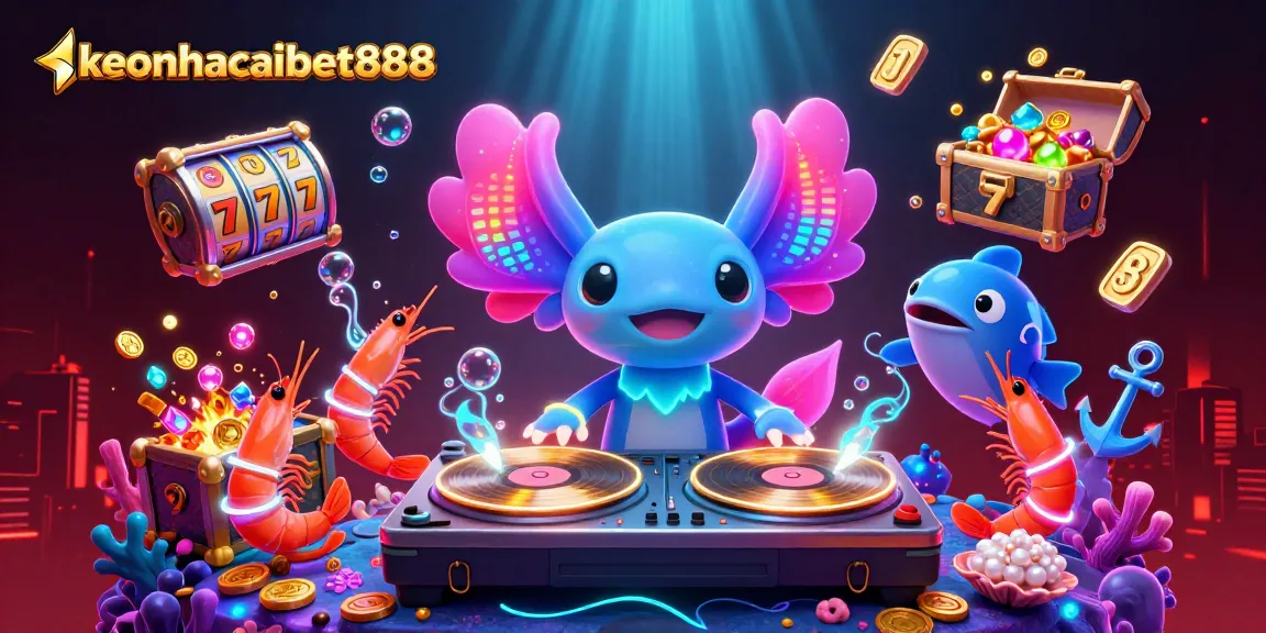 Experience exciting gameplay at keonhacaibet888 with vibrant slots and treasures in a dynamic underwater scene.