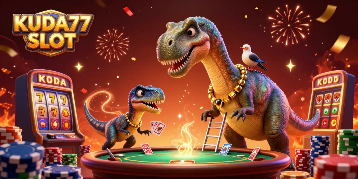 Menghadirkan KUDA77 SLOT, dinosaur brontosaurus raksasa berinteraksi di kasino dengan produk perjudian menakjubkan.
