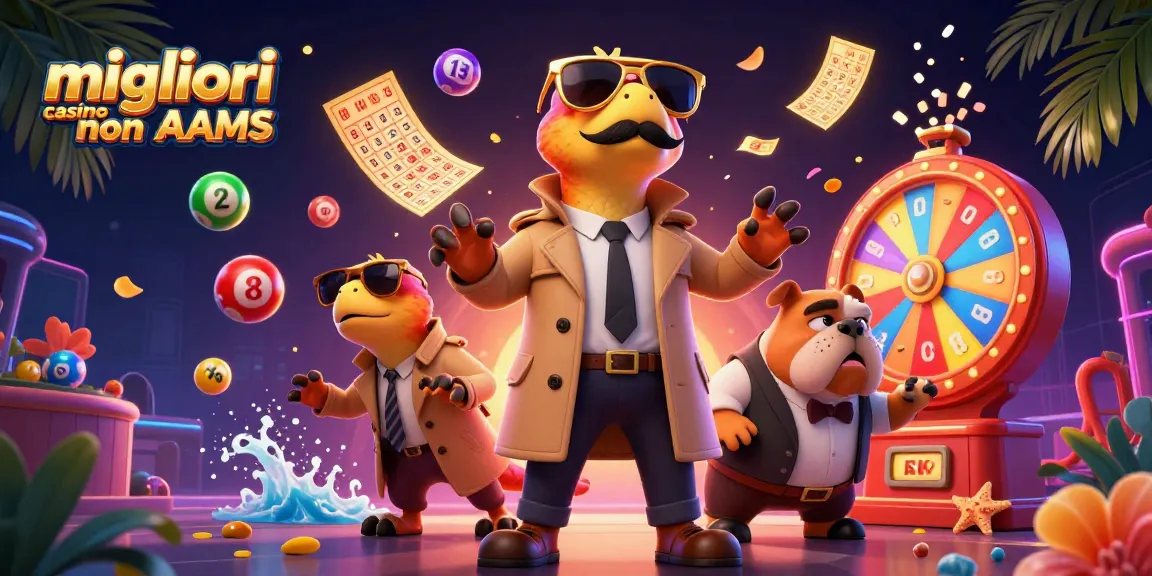 Scopri i migliori casino non AAMS con questa vivace illustrazione 3D di raptor caricaturali che cercano di entrare in una lounge VIP.