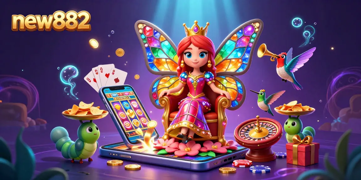 Experience the excitement of new882 with vibrant slot games and a magical casino atmosphere.