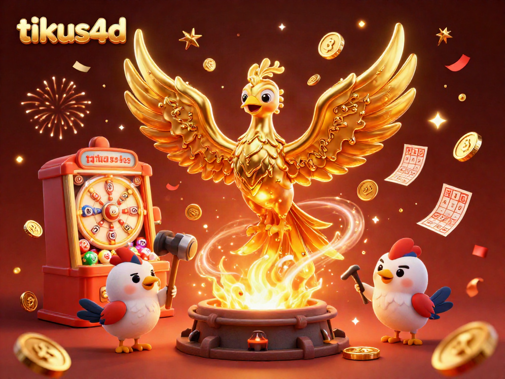 Menangkan hadiah besar dengan tikus4d melalui mesin lotere penuh bola bernomor dan kartu bingo berkilau.