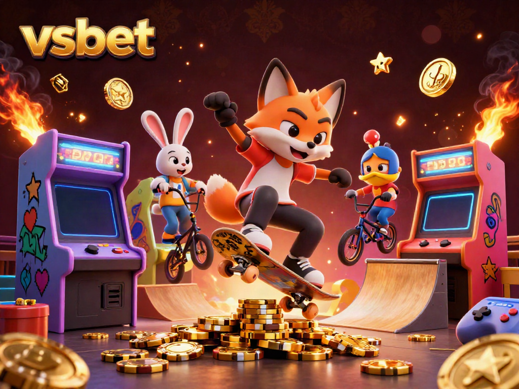 Experience thrilling gameplay at vsbet with vibrant casino-themed elements and dynamic characters.