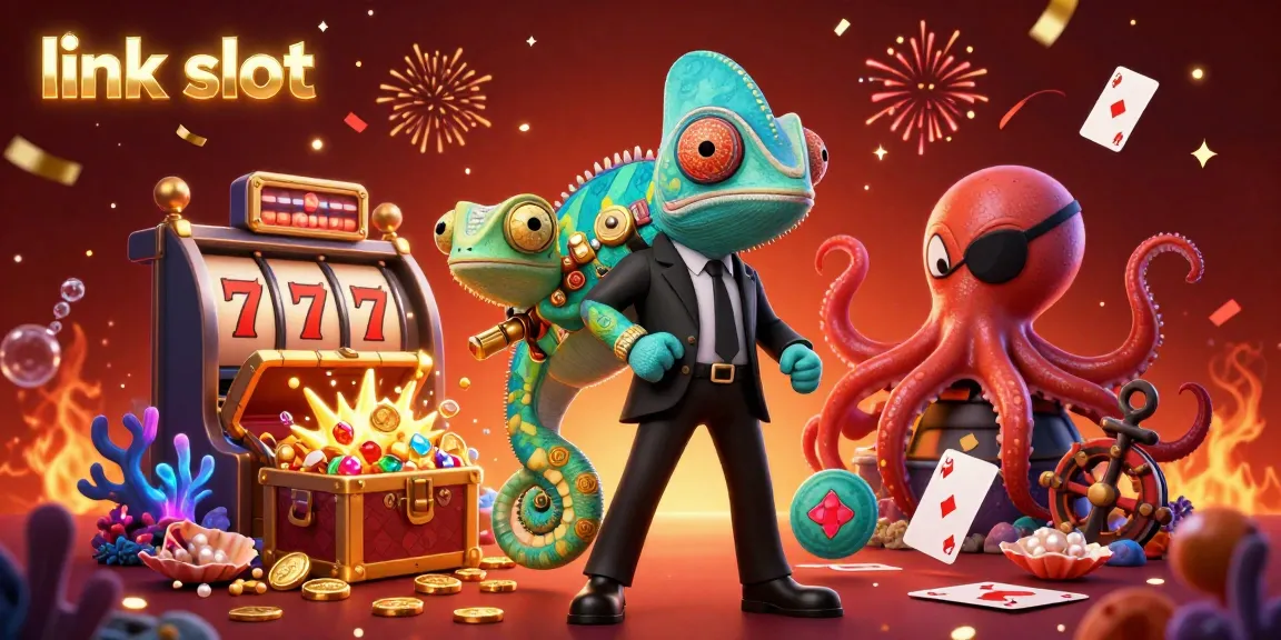 Experience thrilling jackpot wins with link slot games through engaging visuals of vibrant characters and casino elements.