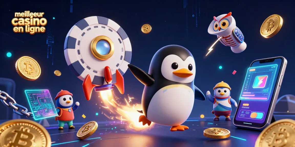 Découvrez les jeux au meilleur casino en ligne et suivez la course du pingouin doré.