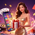 Experience the thrill of winning at bl555on with a glamorous casino scene rich in festive elements.