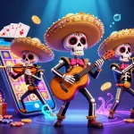 Spin colorful reels at situs slot gacor with animated mariachis and vibrant casino elements.