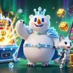 Experience the excitement of 33win with a jackpot scene featuring vibrant casino elements and engaging characters.