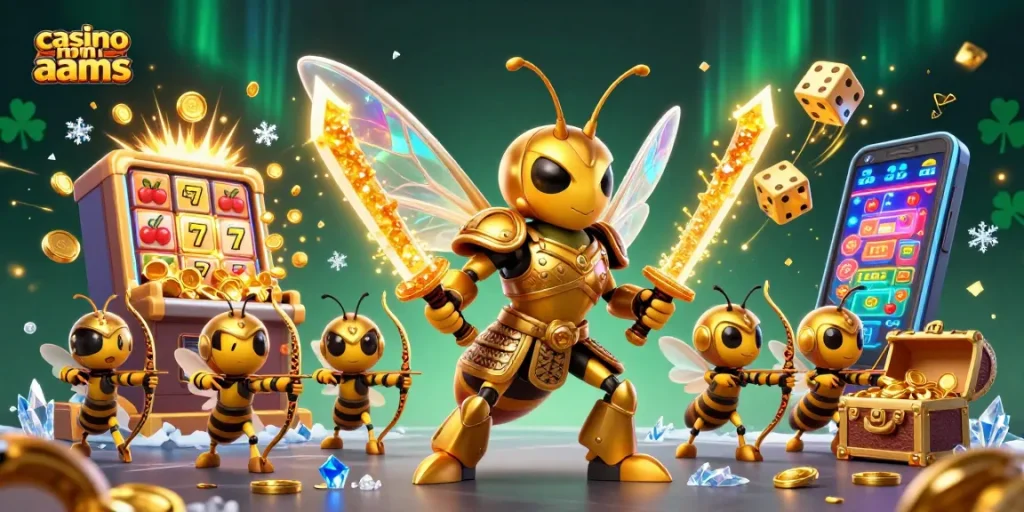 Gioca ai casino non AAMS con slot machine esplosiva e personaggi avventurosi in un'illustrazione 3D dettagliata.