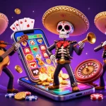 Engage with nhà cái o8's thrilling 3D illustration featuring a mariachi band amid casino games and vibrant animations.