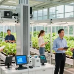 Cika4D team designing an innovative indoor agriculture facility for optimal plant growth and energy efficiency.
