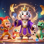 Engage with 92lottery com featuring vibrant lottery elements and lively characters in a 3D illustration.
