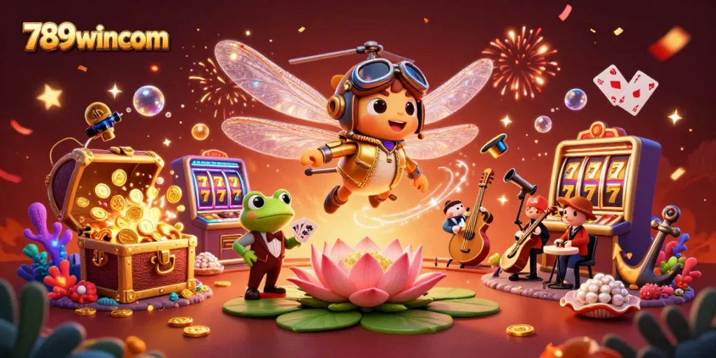 Engage with thrilling gameplay at 789wincom, featuring vibrant casino scenes and interactive elements.
