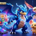 Experience the thrilling excitement of NAGACOR181 with vibrant slot reels and dynamic characters.