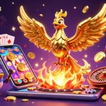 Experience thrilling gaming action with appkeonhacai as golden coins erupt from a molten phoenix forge.