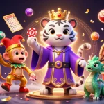 Experience the thrilling world of NOHU with vibrant lottery balls and an energetic circus atmosphere.